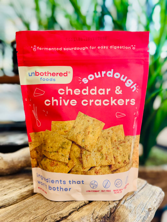 Sourdough Cheddar & Chive Crackers