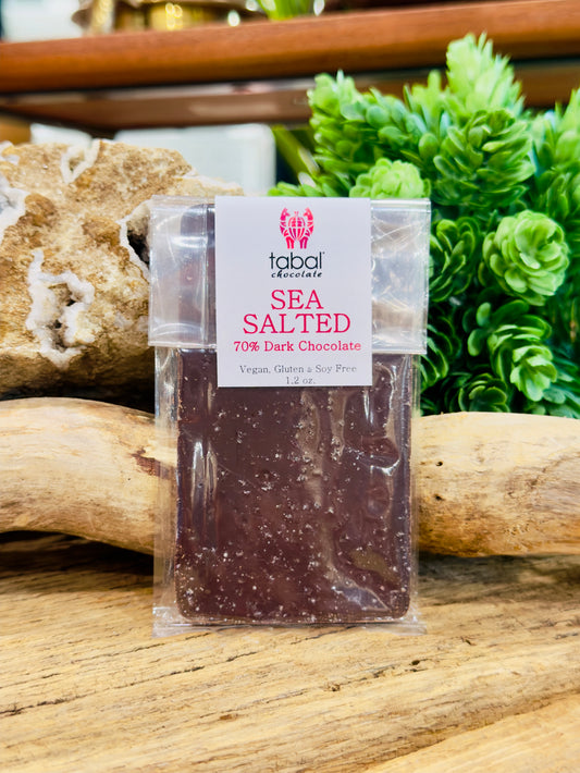 Chocolate Bar- Sea Salted 70% Dark Chocolate