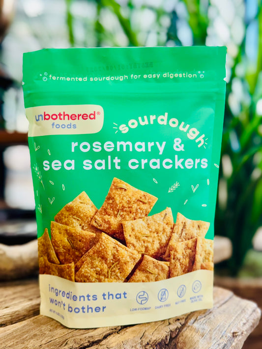 Sourdough Rosemary & Sea Salt Crackers