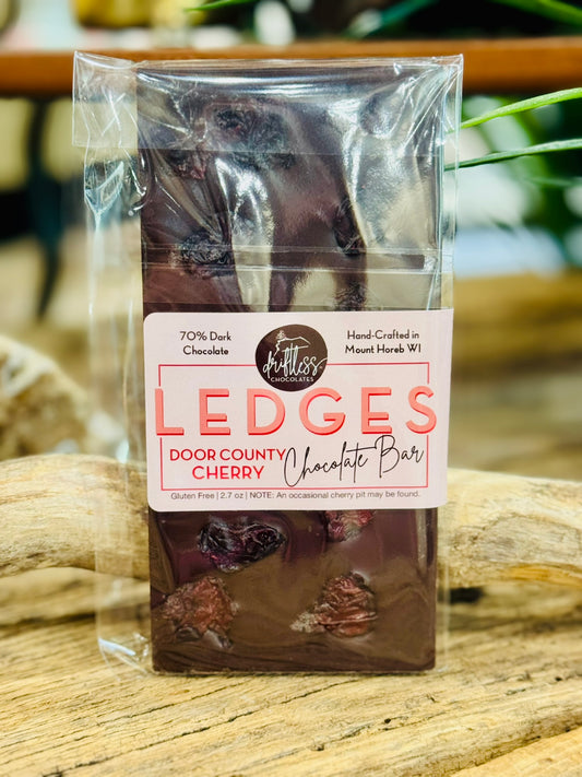 Door County Cherry LEDGES Chocolate Bar